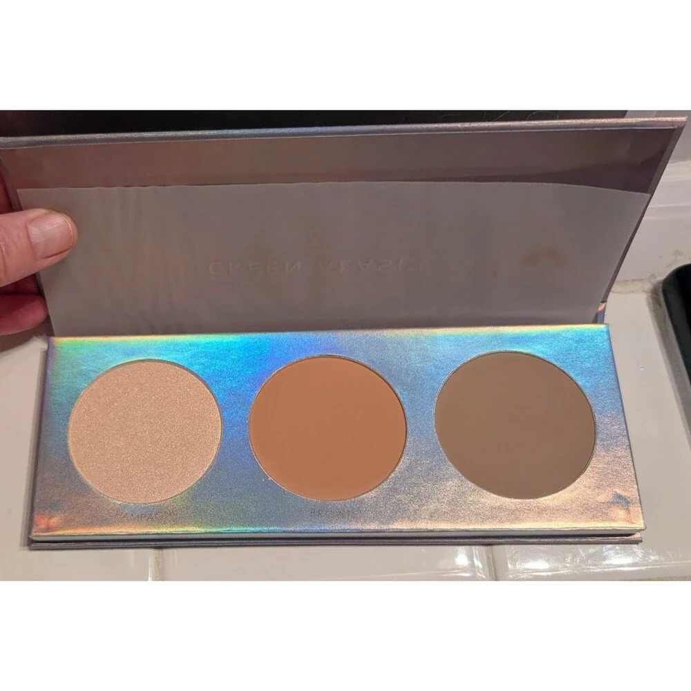 Kecai Cosmetics Naked 8 Eyeshadow A & B Plus Contour Palette 3pc Lot